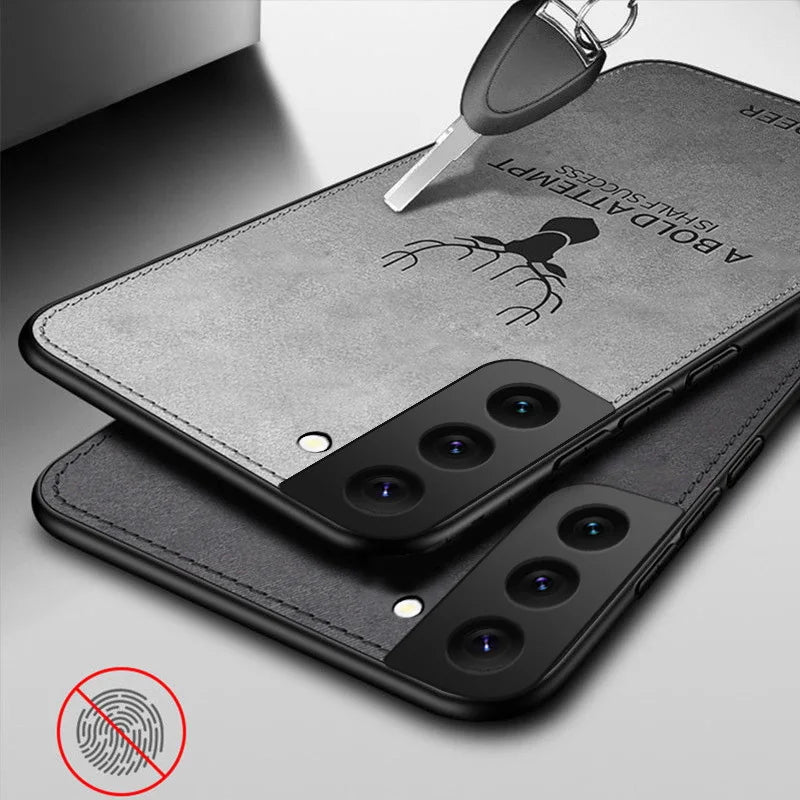 Slim Fabric Skin Deer Case For Samsung