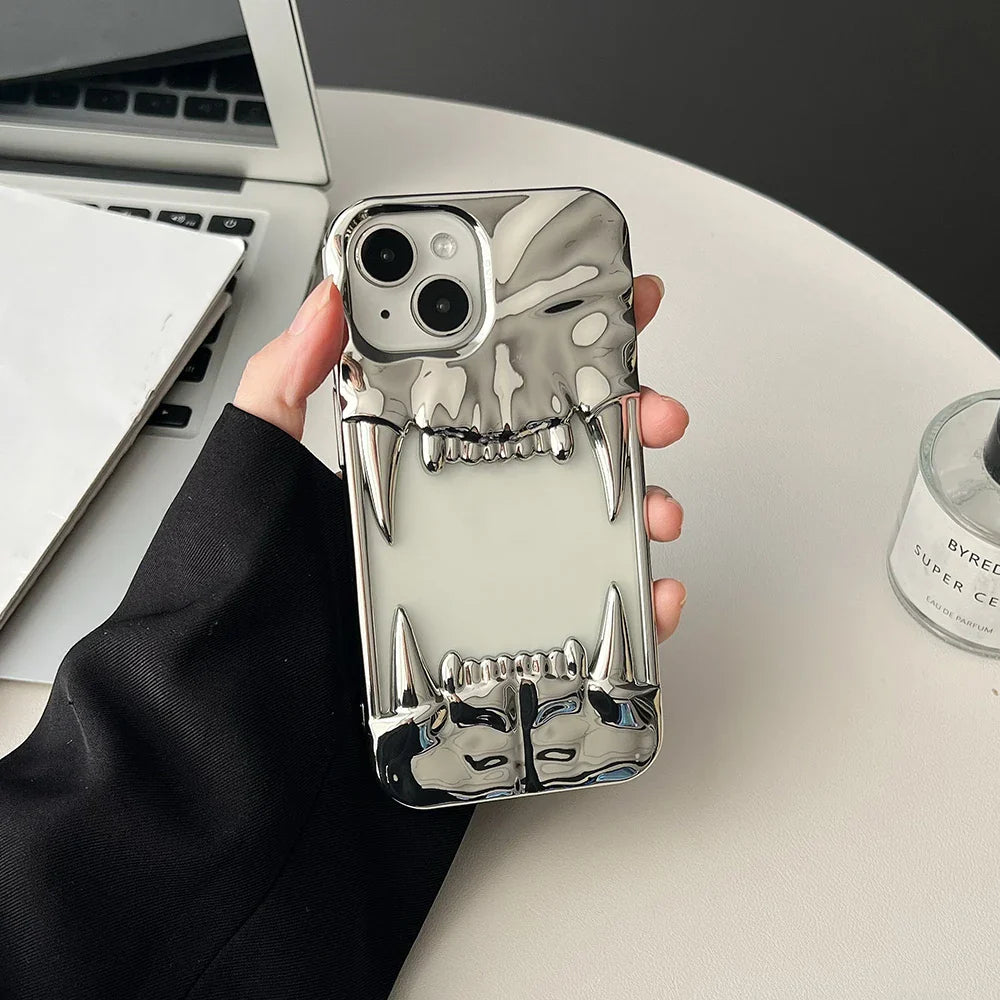 Electroplating frosted hollow Phone Case