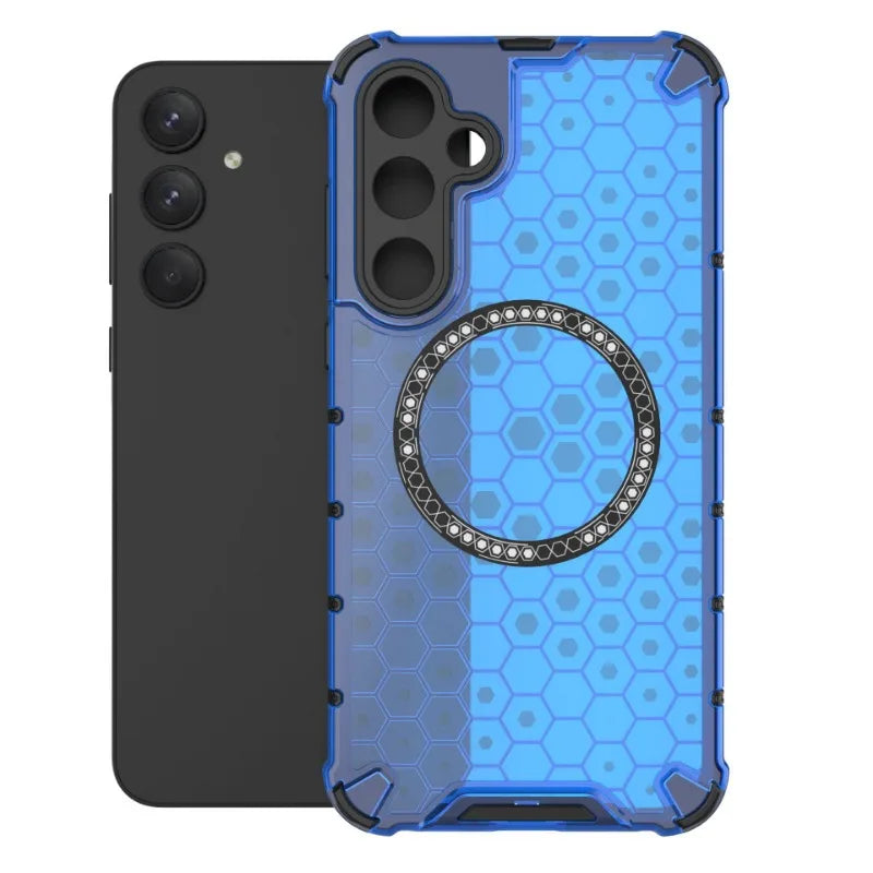 Honeycomb Style Magnetic Ring Phone Case For Samsung