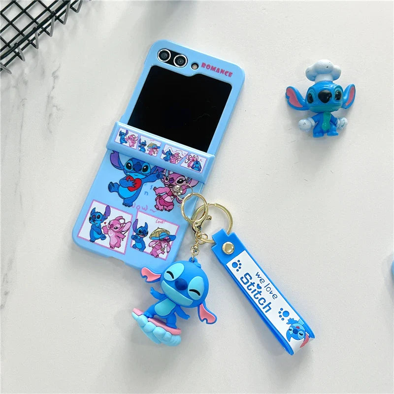 Angel Stitch Cartoon Case for Galaxy Z Flip Series