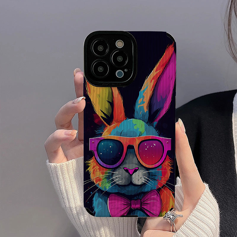 iphone color graffiti cartoon rabbit phone case