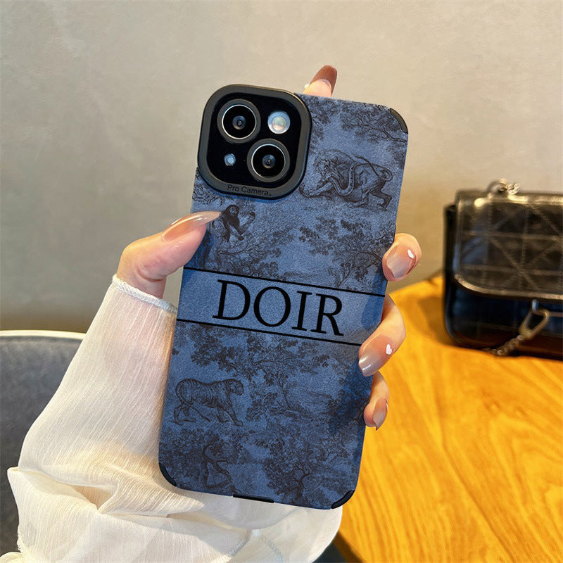 Premium brand DOIR suede iPhone case