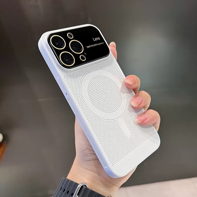 Big Window Cooling Phone Case For iPhone