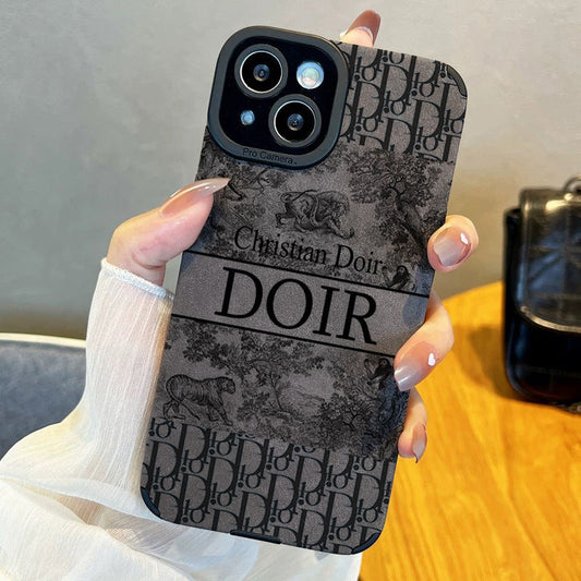 Premium brand DOIR suede iPhone case