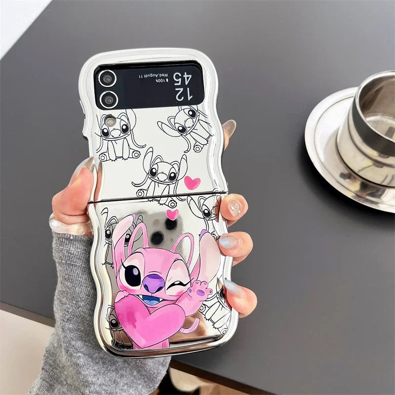 Cute Stitch Phone Case For Galaxy Z Flip Series