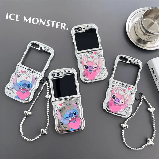 Cute Stitch Phone Case For Galaxy Z Flip Series