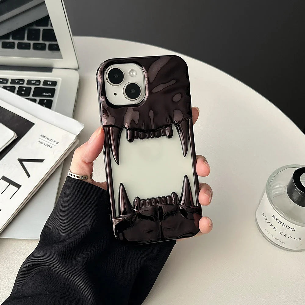 Electroplating frosted hollow Phone Case