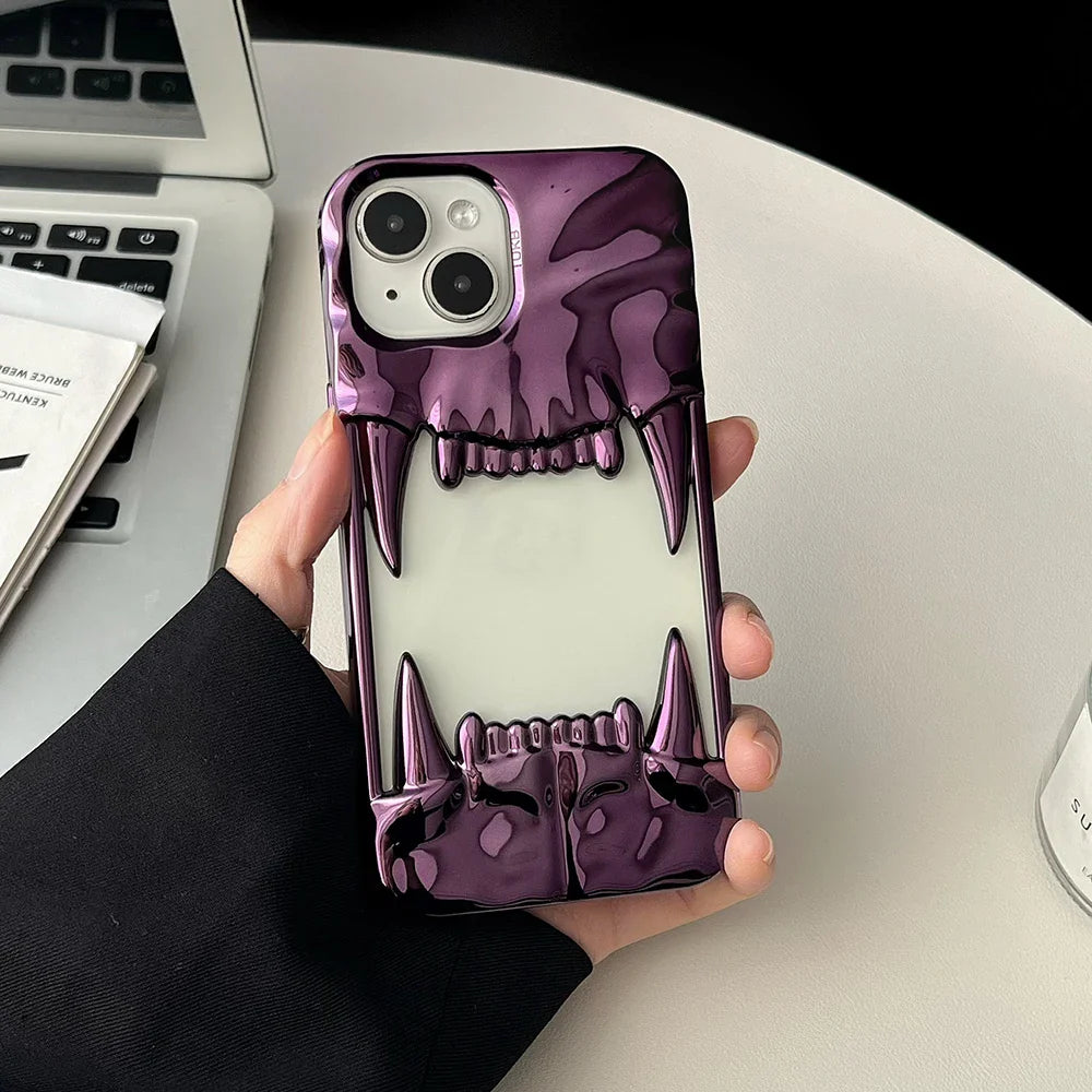 Electroplating frosted hollow Phone Case