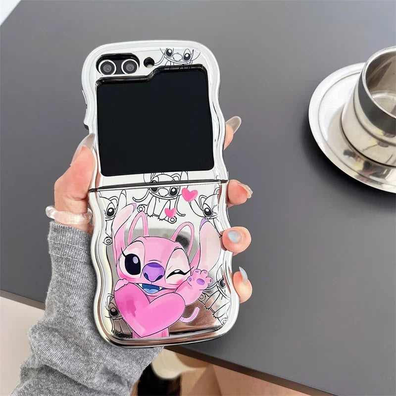 Cute Stitch Phone Case For Galaxy Z Flip Series