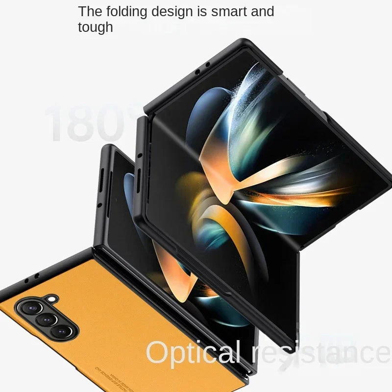 Carbon Fiber PU Leather Phone Case for Samsung Galaxy