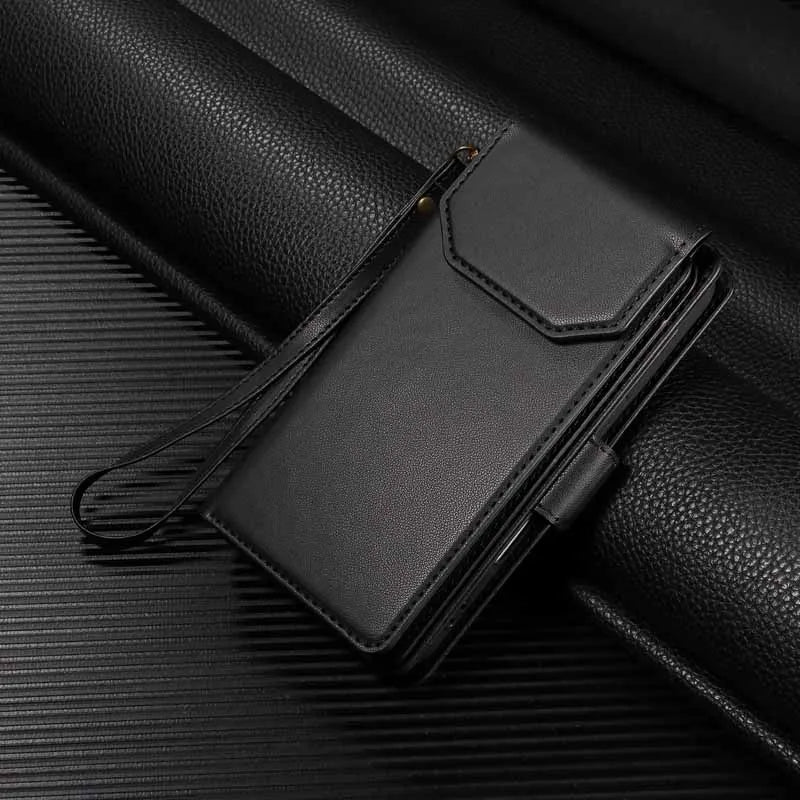 Leather Flip Wallet Multi-card Case For Samsung