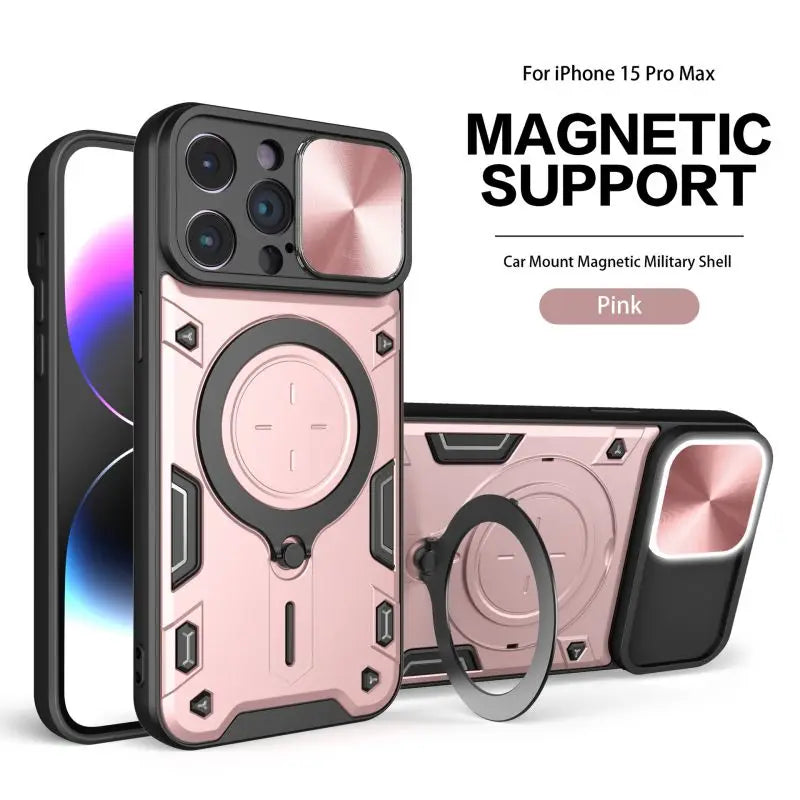 Slide Camera Shockproof Armor Case for iPhone