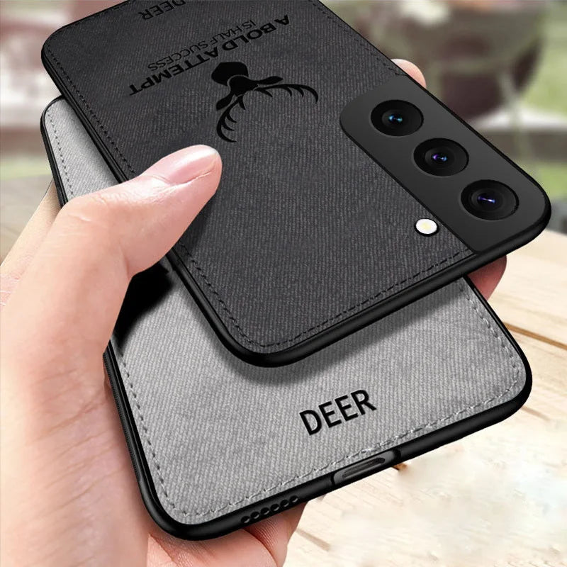 Slim Fabric Skin Deer Case For Samsung