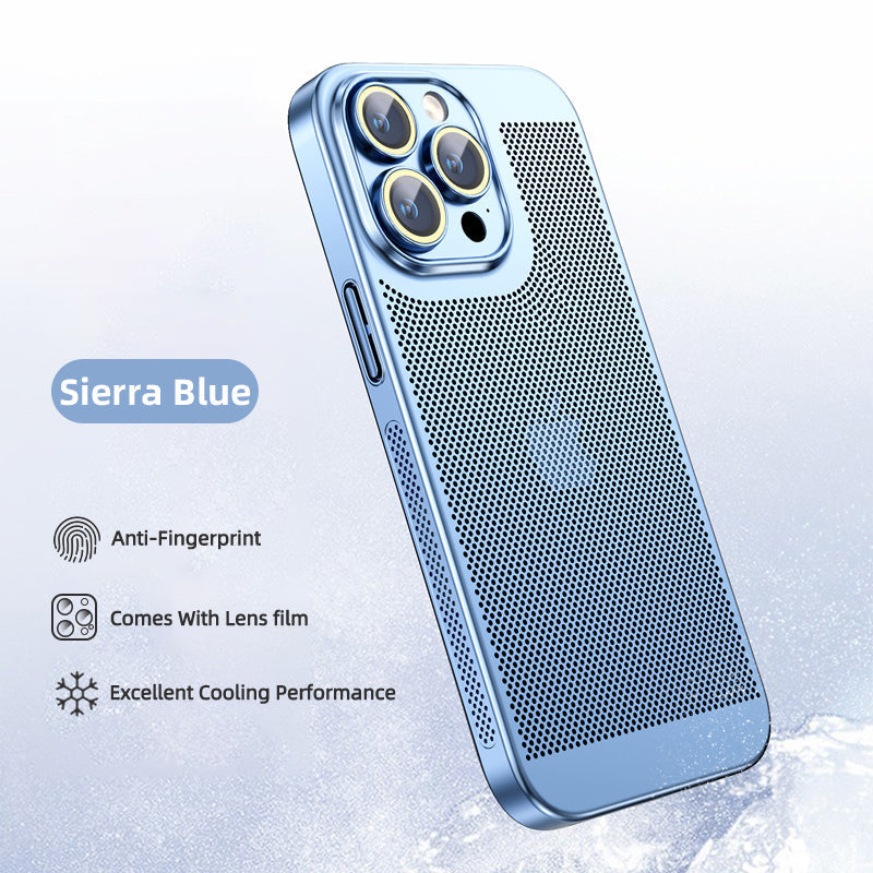 Advanced Apple electroplated heat dissipation cold feel protective case