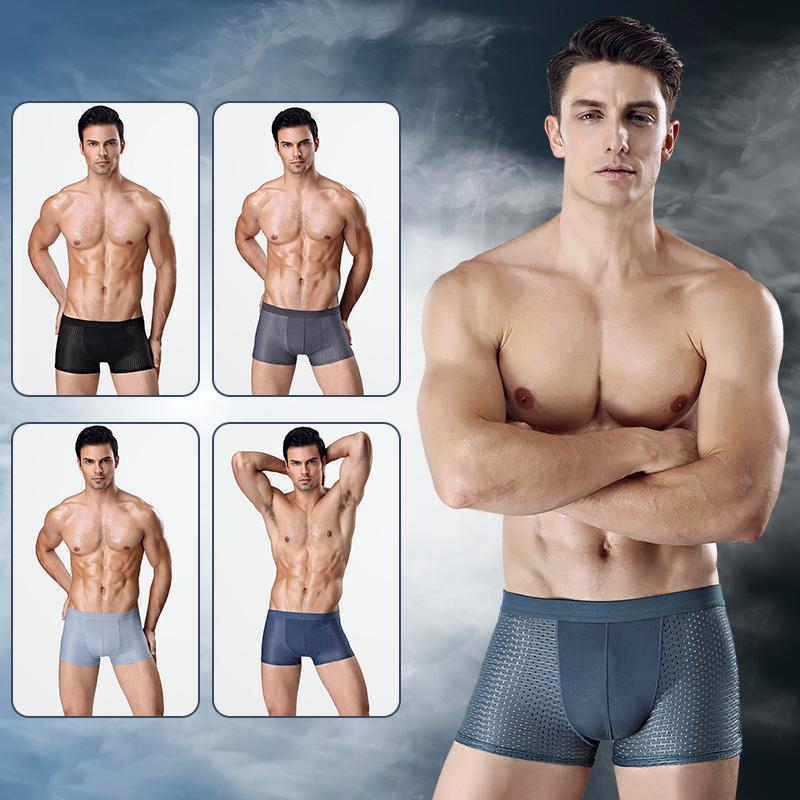 BAMBOO FIBRE BOXER SHORTS (4pcs)