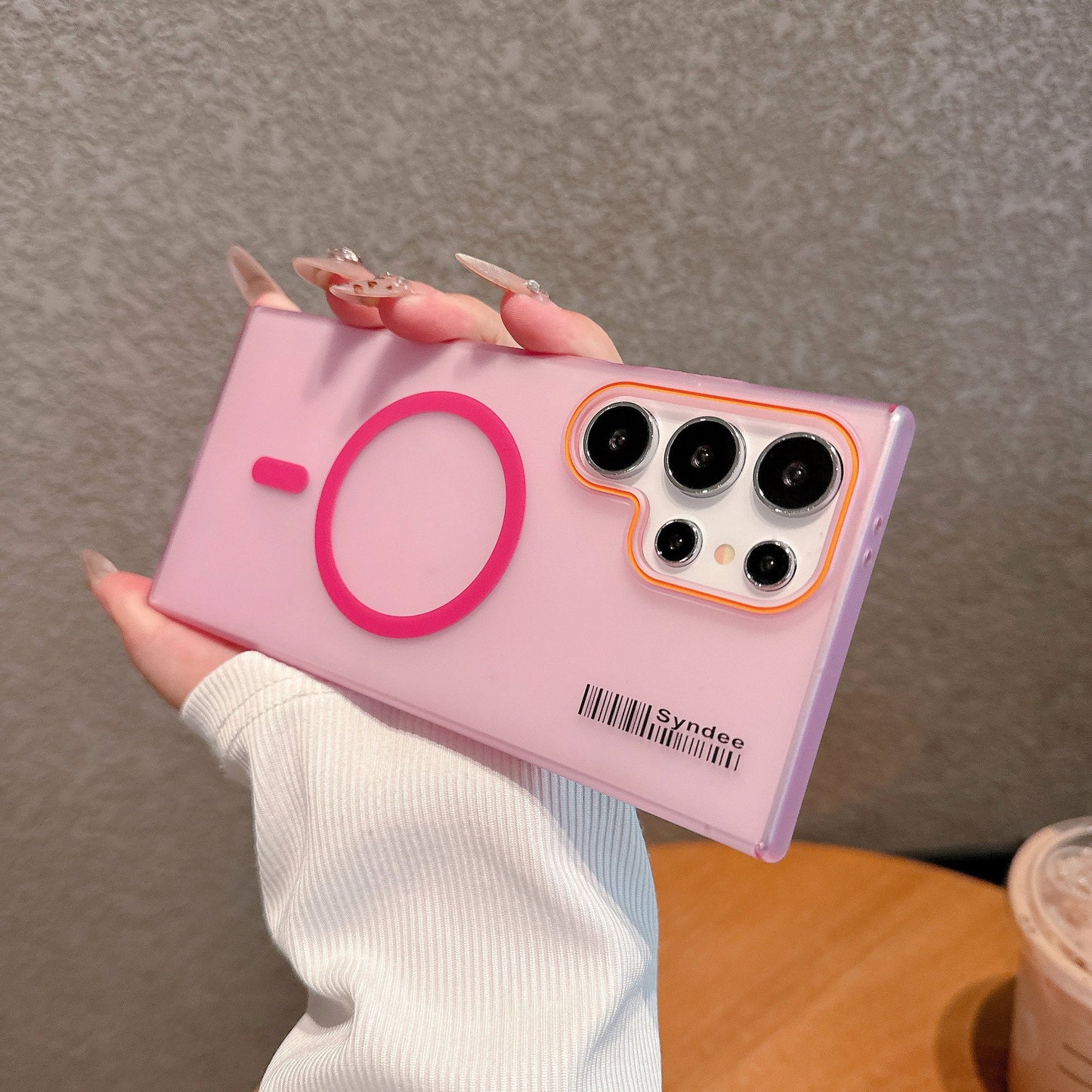 Skin-like Frosted Semi-permeable Magnetic Phone Case For Samsung