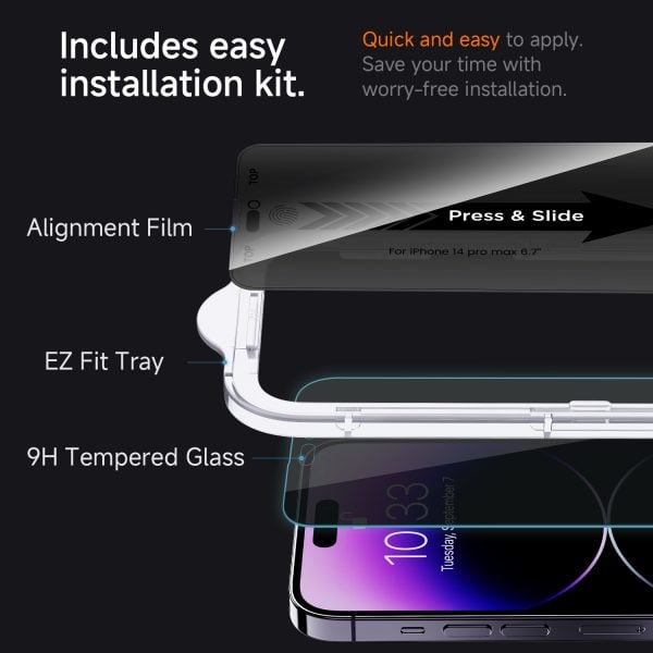 Suitable for Apple Fourth Generation HD Privacy Screen Protector