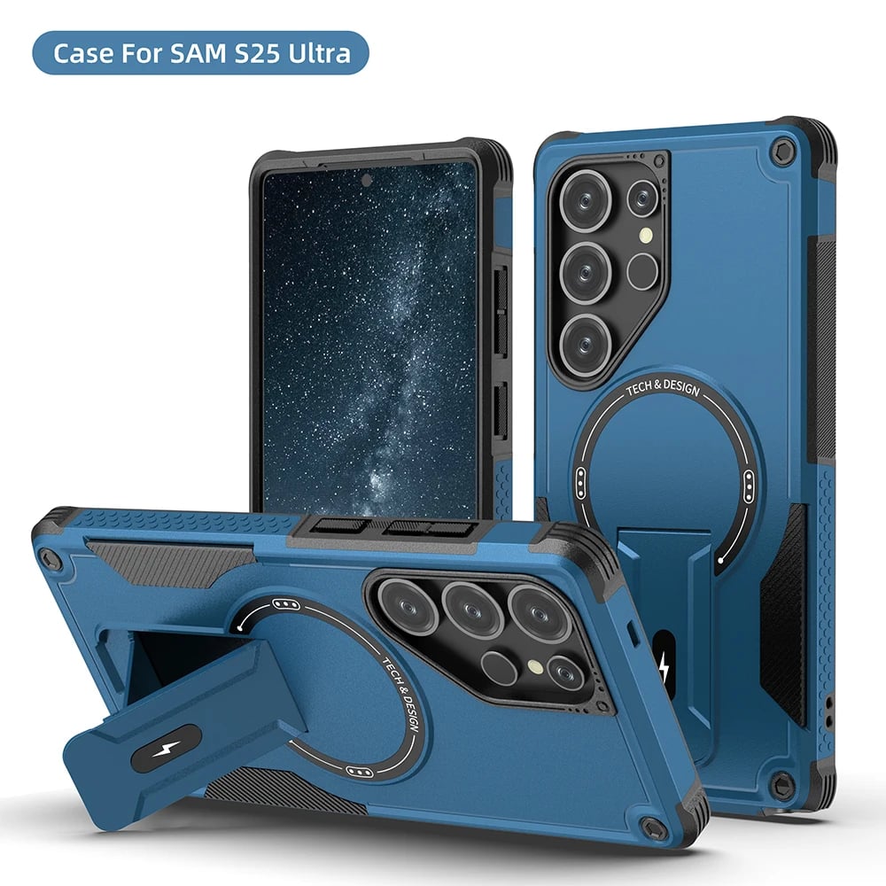 Cool Mecha For Magsafe Magnetic Stand Invisible Support Phone Case