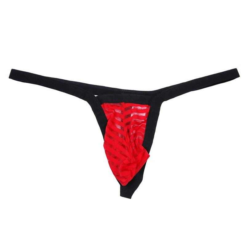 Men's See-Through Thong G-String Underwear, Men's Hot T-back Thong G-String Undie, No Visible Lines.