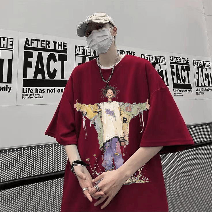 Original brand hit "Hip-Hop Trend Boy" 100% cotton T-shirt