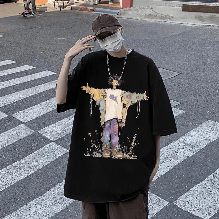 Original brand hit "Hip-Hop Trend Boy" 100% cotton T-shirt