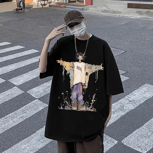 Original brand hit "Hip-Hop Trend Boy" 100% cotton T-shirt