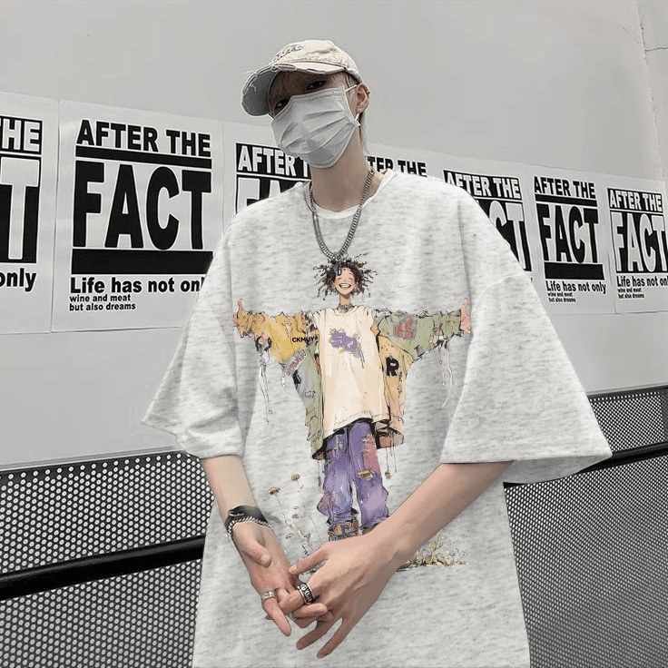 Original brand hit "Hip-Hop Trend Boy" 100% cotton T-shirt