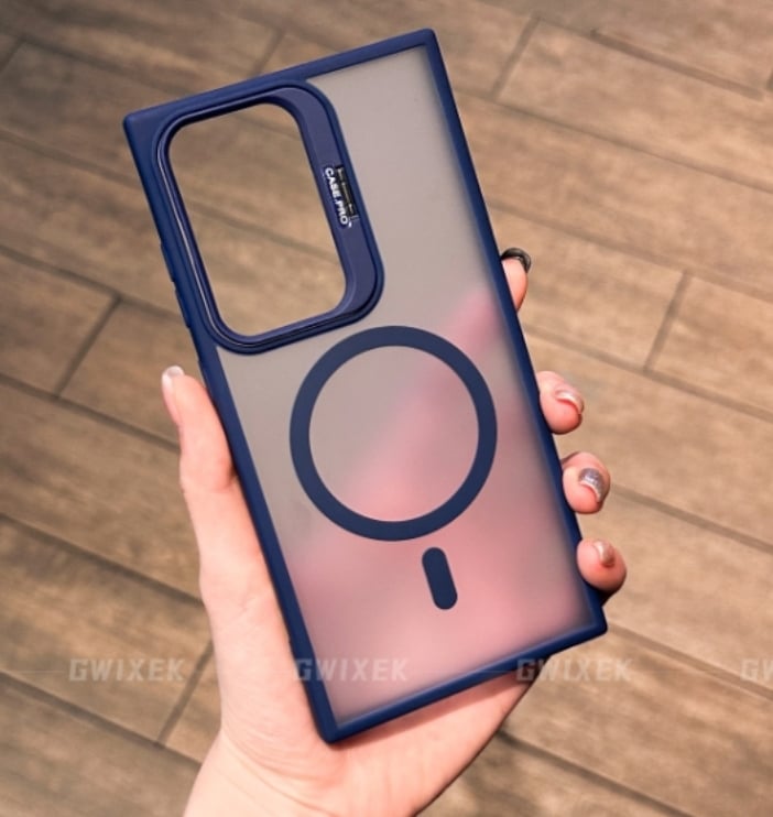 Frosted PC All-inclusive Anti-fall Lens Holder Phone Case For Samsung