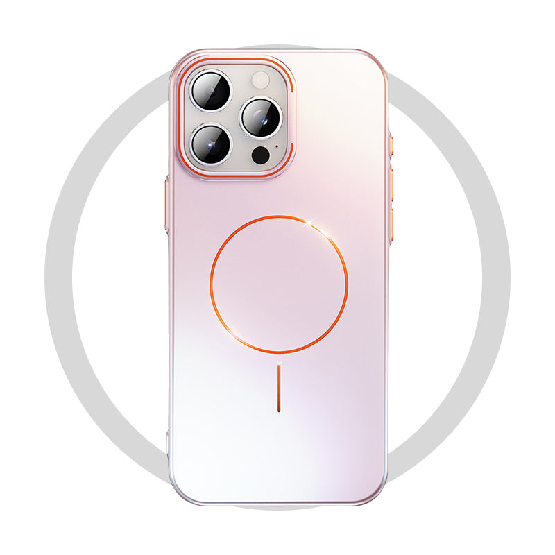 Electroplated Matte Case with MagSafe & Lens Kickstand for iPhone