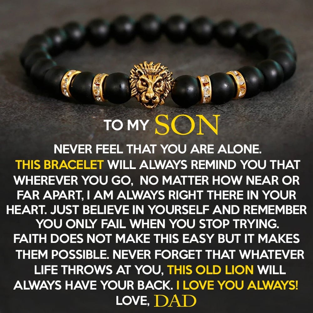 🔥  Promotion 49%OFF 🔥 - Lion Bracelet - Son Dad