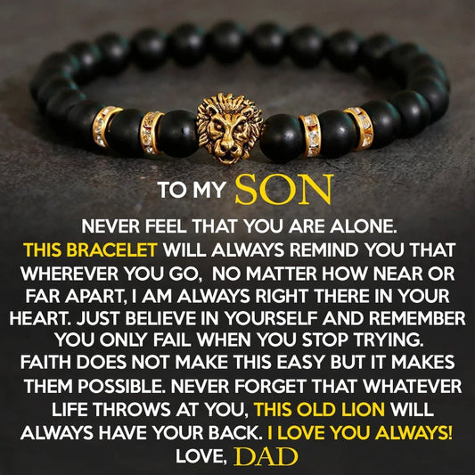 🔥  Promotion 49%OFF 🔥 - Lion Bracelet - Son Dad