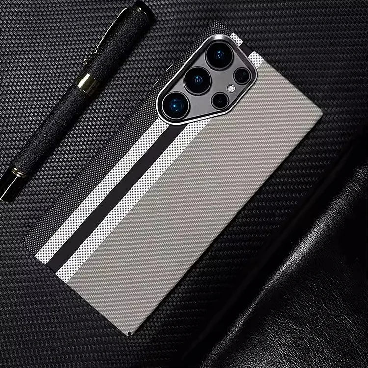 Magnetic Kevlar Carbon Fiber Pattern For Samsung