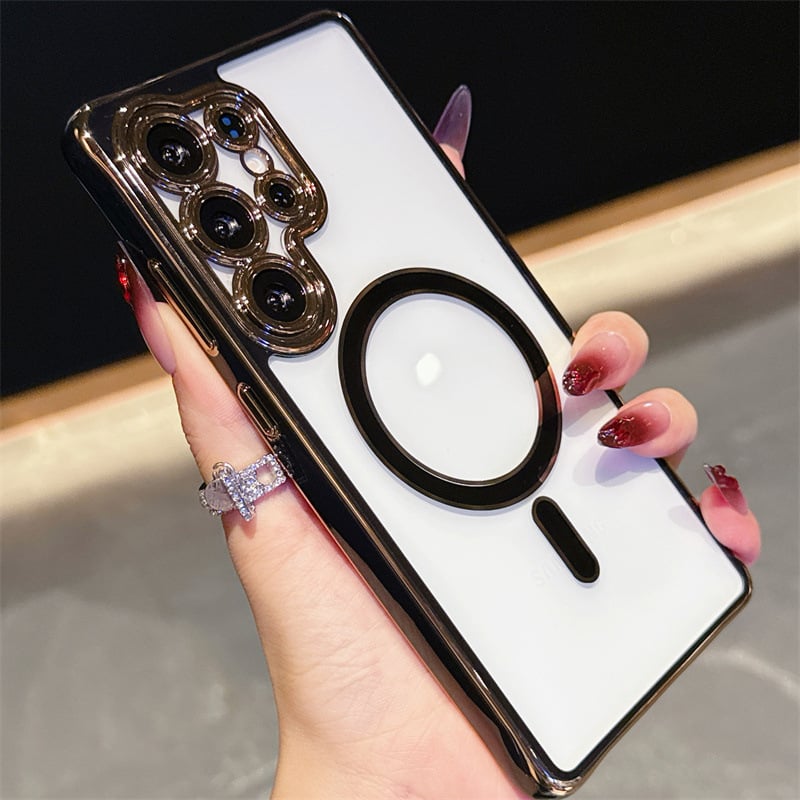 Minimalist Magnetic Shockproof Case for Samsung S24–S25 Series