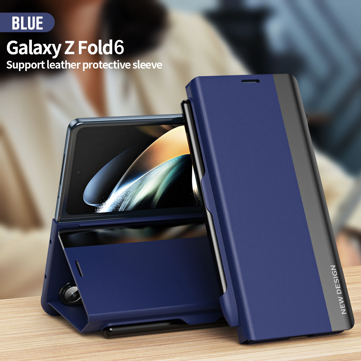 Designed specifically for the Samsung Galaxy Z Fold, the Flip Stand Case with Pen Slot makes every fold look elegant and special.