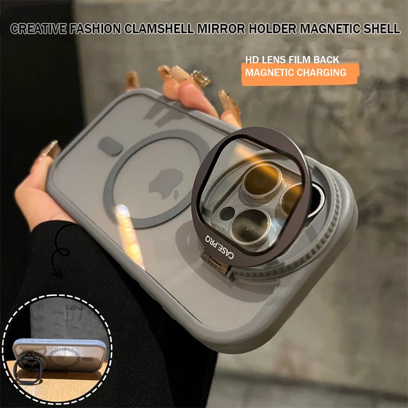 Creative and Fashionable Flip Cover Glasses Holder Magnetic Case