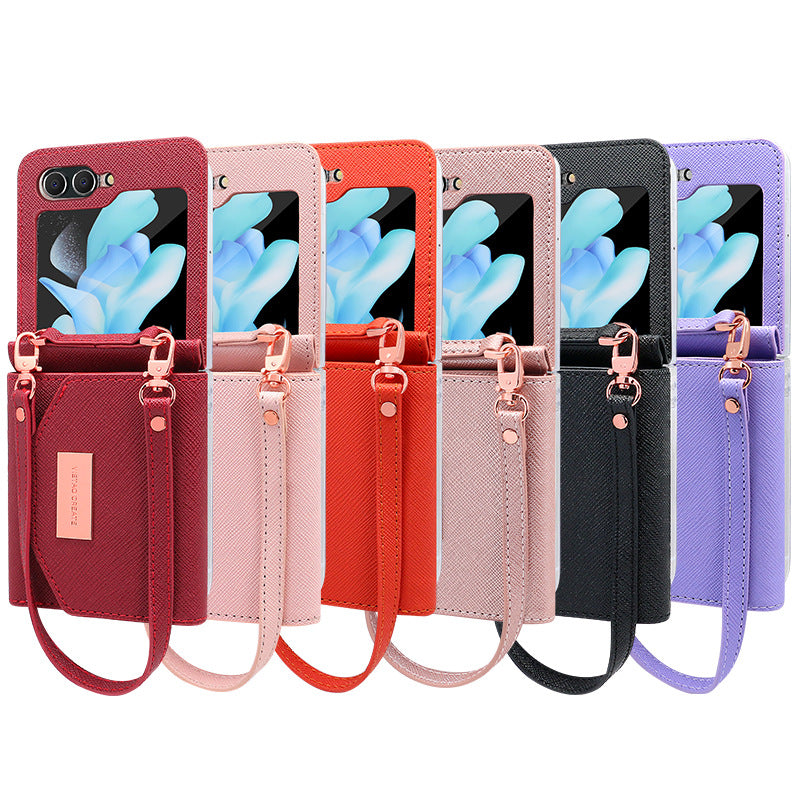 For Samsung ZFlip6/5/4/3 Folding Screen Wallet Phone Case