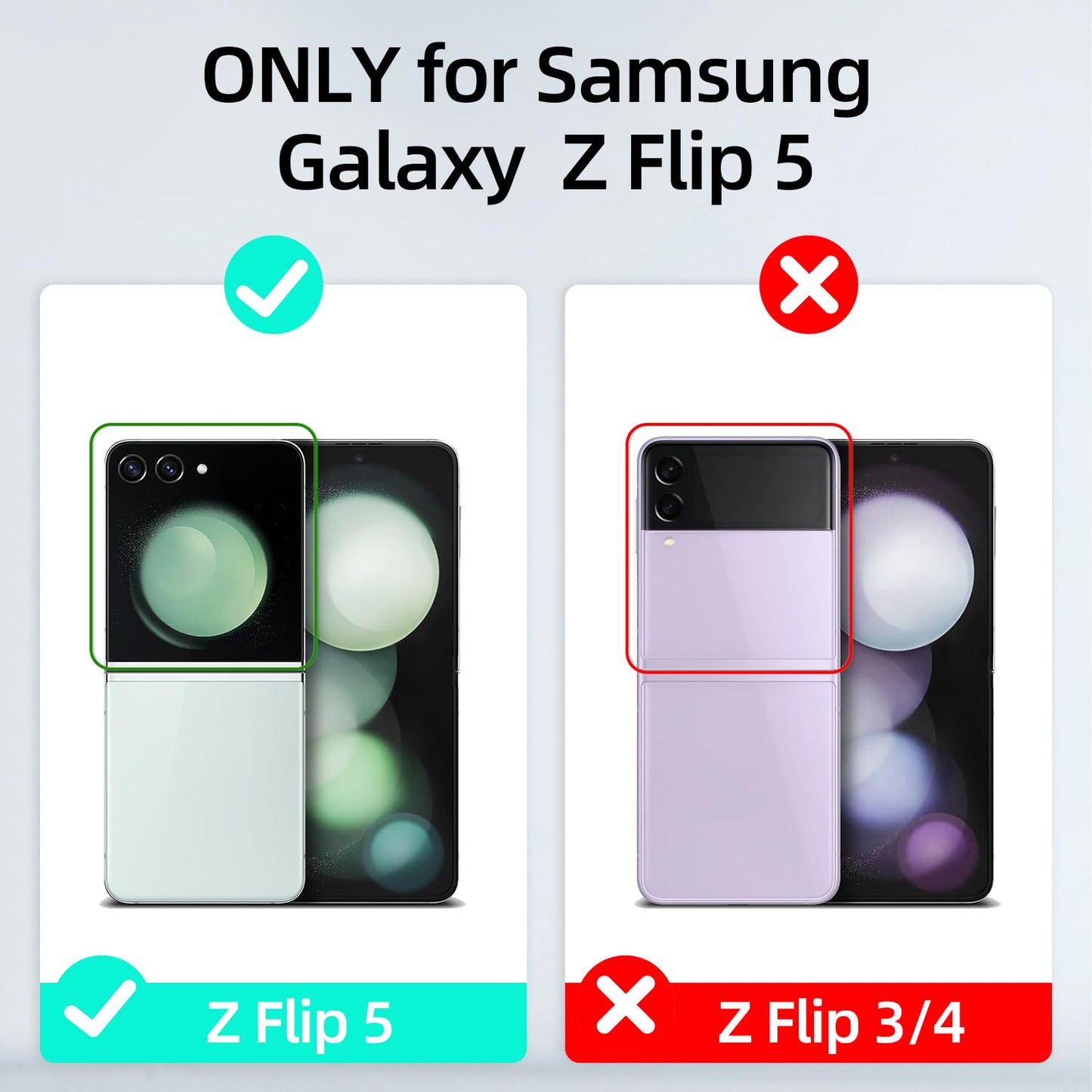 Suitable For Samsung ZFlip/4/5/6 MagSafe Magnetic Transparent Ring Airbag Phone Case