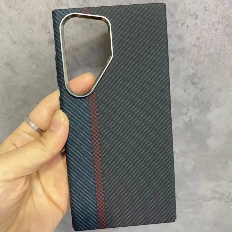 Trendy Carbon Fibre Wireless Case for Samsung