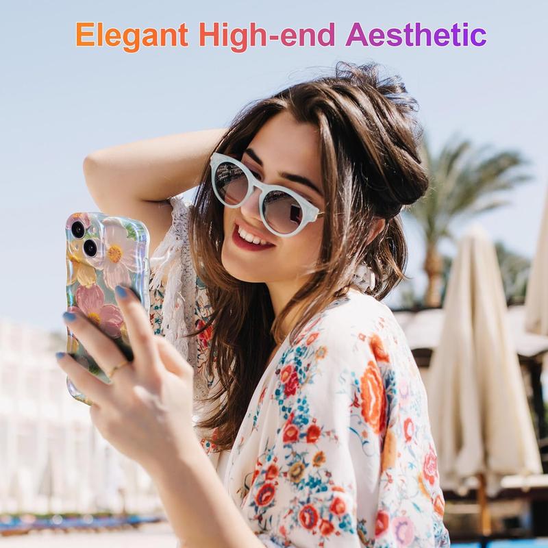 🌸Colorful Retro Oil Painting Print iPhone Case