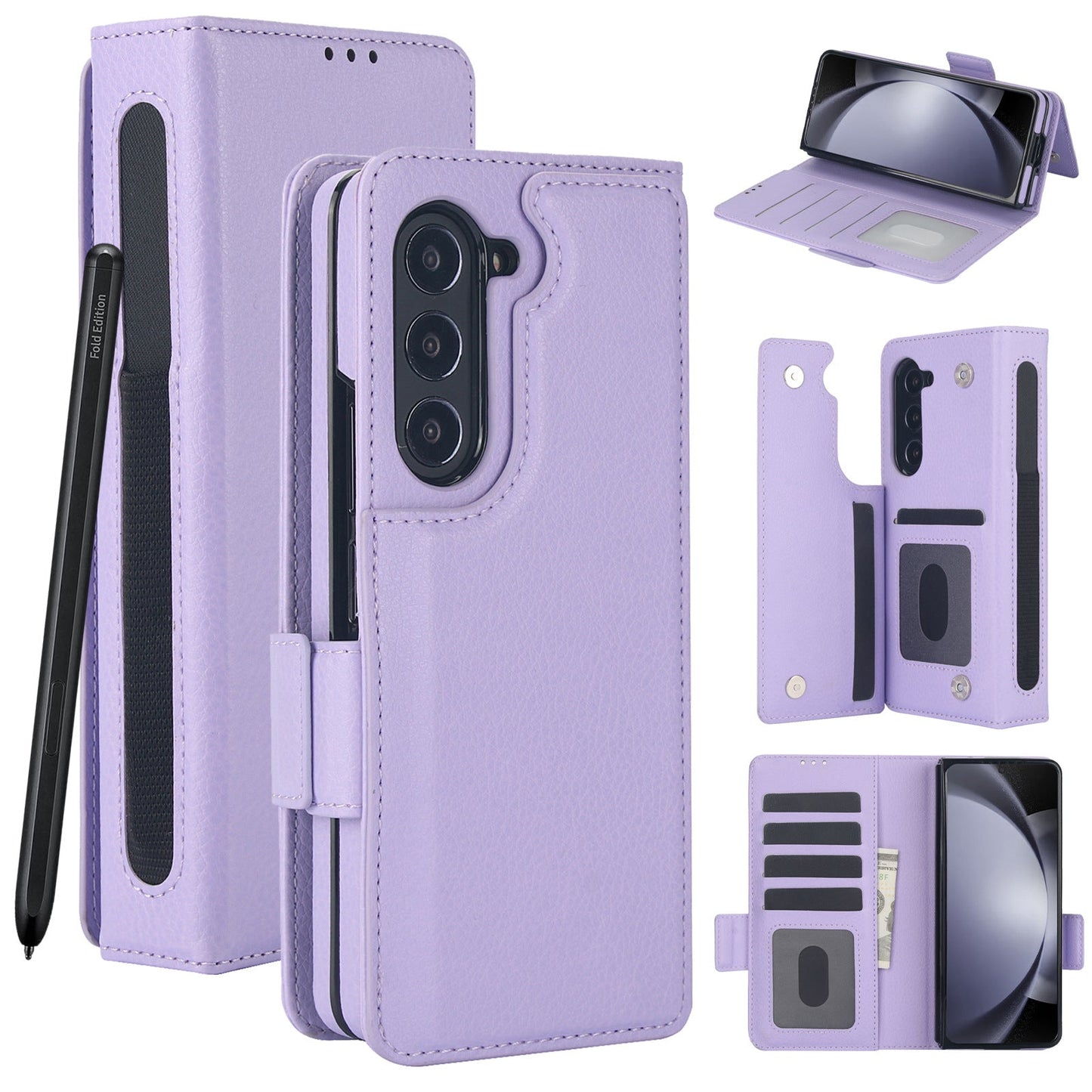 Suitable for Samsung ZFold3/4/5 Multifunctional Leather Case