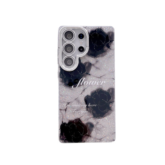Rose lens holder phone case for Samsung S25 S24 S23 series