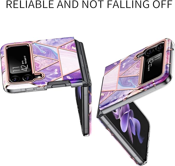 Marble Pattern Phone Case For Galaxy Z Flip 3 / Galaxy Z Flip 4 / Galaxy Z Flip 5 / Galaxy Z Flip 6