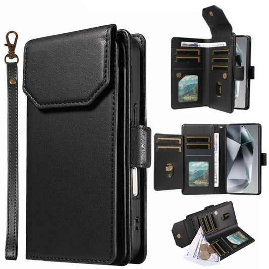 Leather Flip Wallet Multi-card Case For Samsung