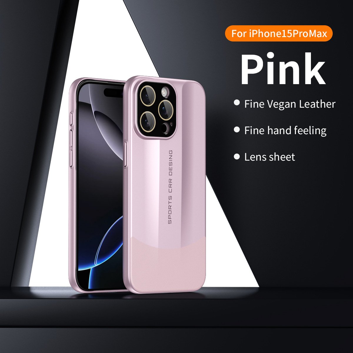 Premium Vegan Leather & Matte Phone Case with Raised Edges, Dustproof Cutouts, and Anti-Fingerprint Design