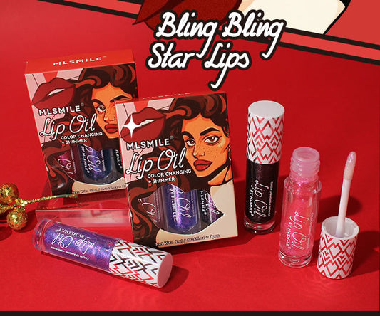 💝MLSMILE Pearlescent Color Changing Lip Gloss