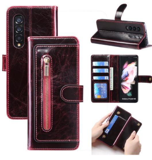 2024 Bagong Foldable Mobile Phone Leather Z Fold 3/4/5 Case Cover