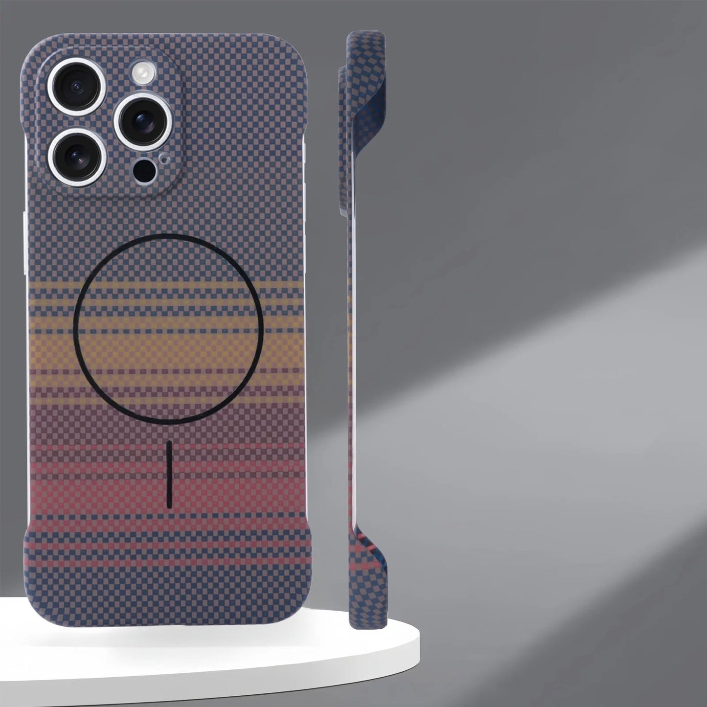 Ultra-thin Frameless Protective Case — Hard PC Shockproof Case For iPhone 16/15/14/13/12/11 Series