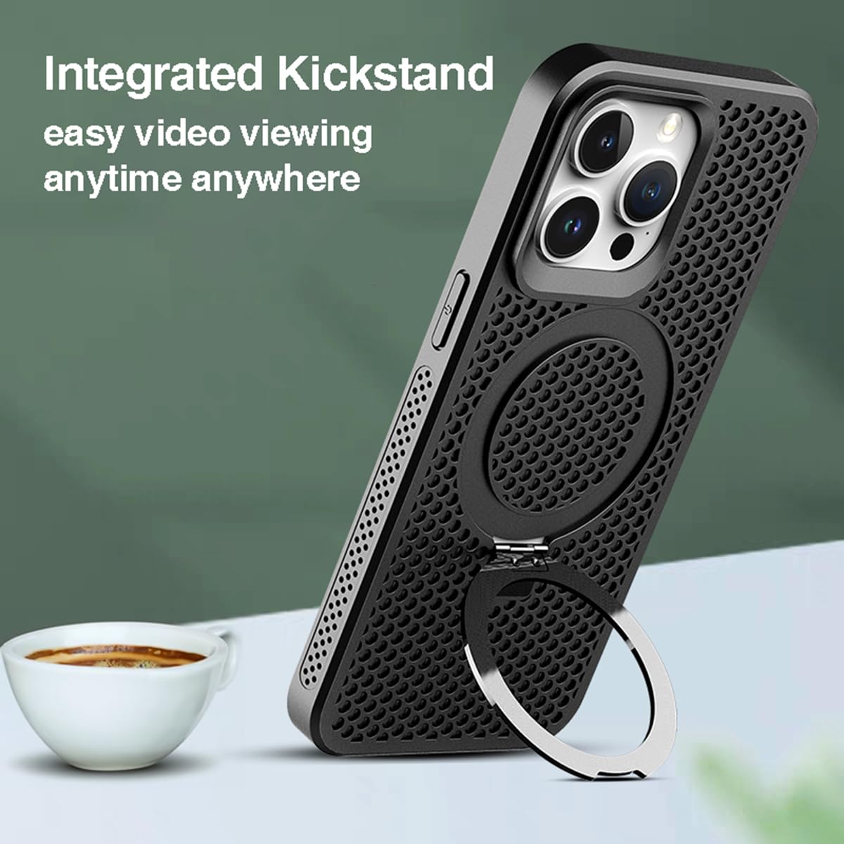 Heat Dissipation Case with Kickstand for iPhone