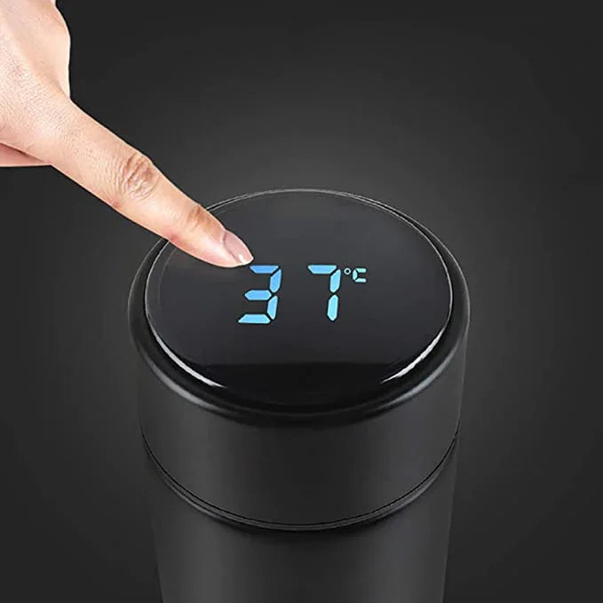 Stainless steel lettering intelligent temperature control insulation cup