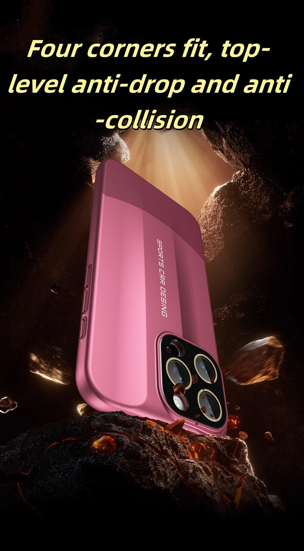 Premium Vegan Leather & Matte Phone Case with Raised Edges, Dustproof Cutouts, and Anti-Fingerprint Design